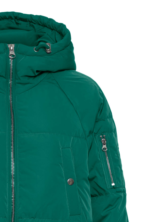Oversized Dark Green Puffer Jacket