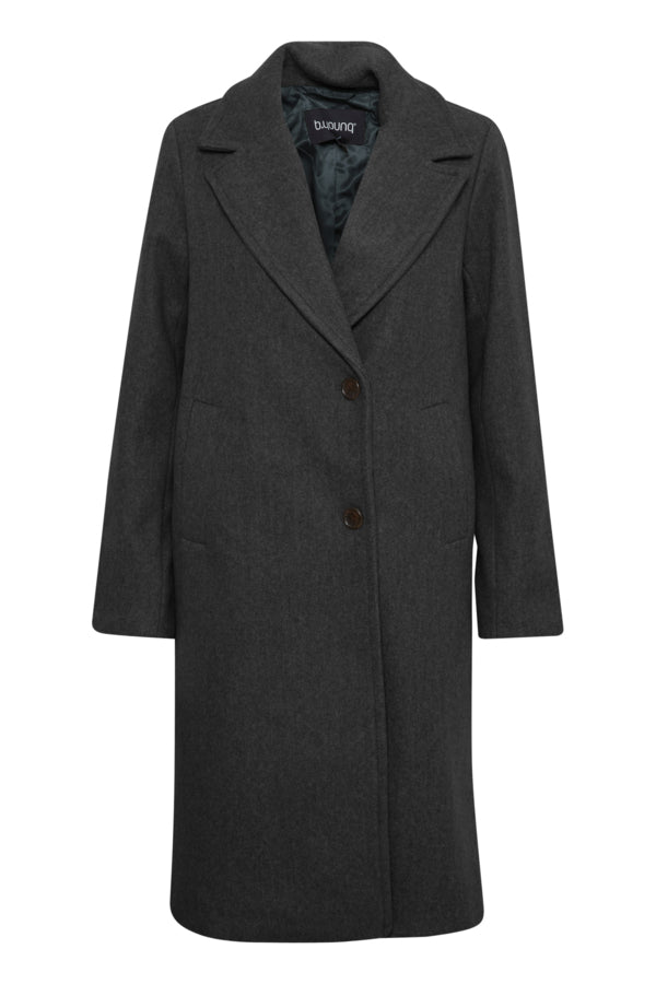 Dark Grey Longline Coat