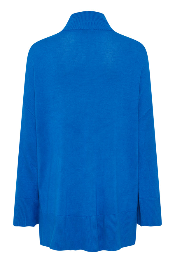 Blue Knitted Pullover